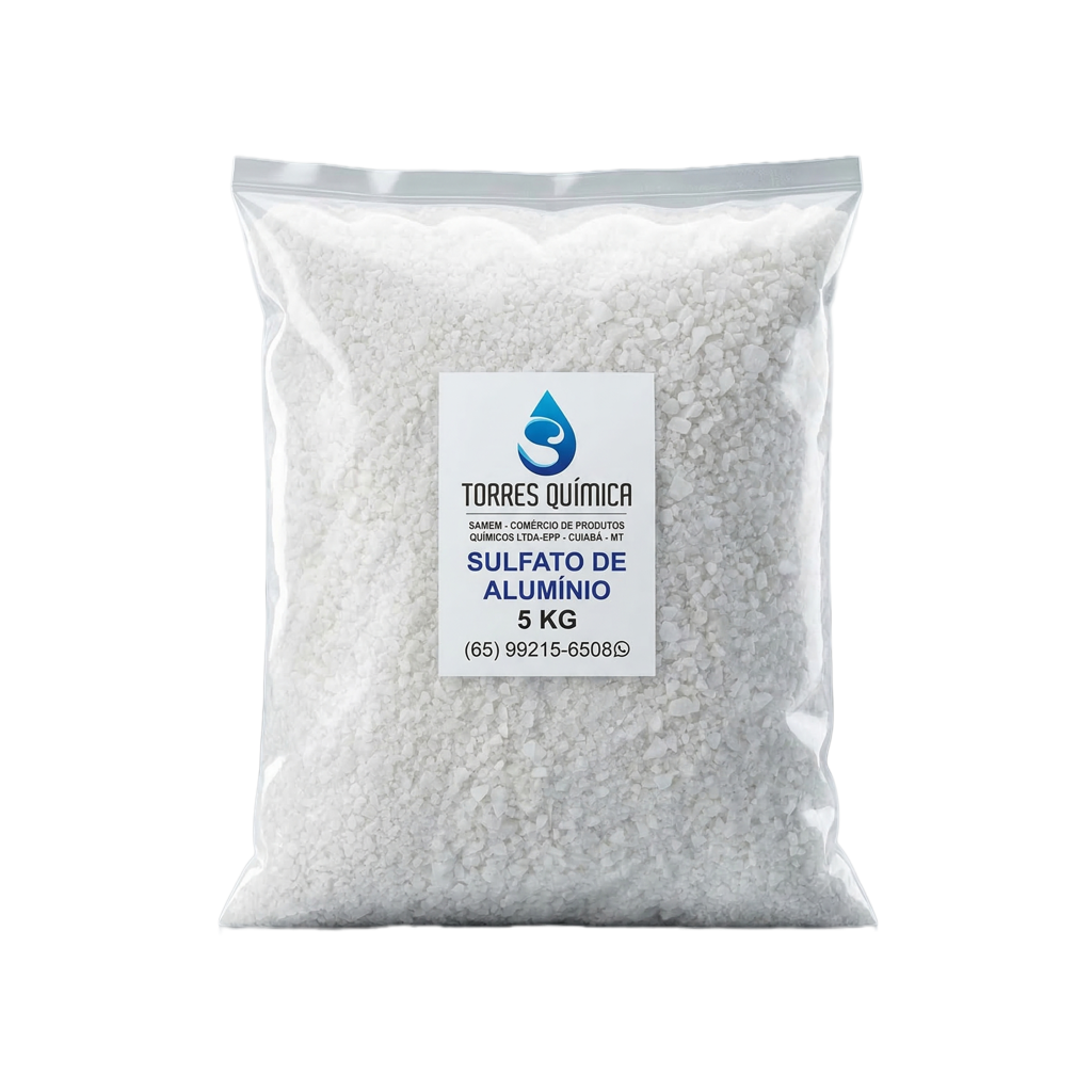 Sulfato de alumínio 5 kg - loja de produtos para piscina em Cuiabá