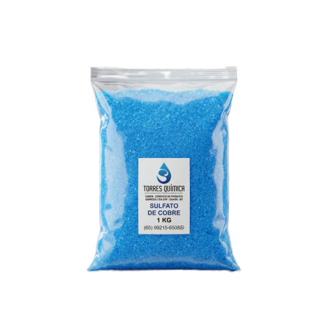 Sulfato de cobre 1 kg - loja de produtos para piscina em Cuiabá