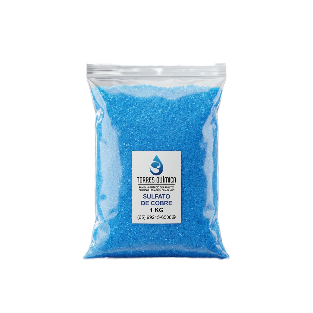 Sulfato de cobre 1 kg - loja de produtos para piscina em Cuiabá