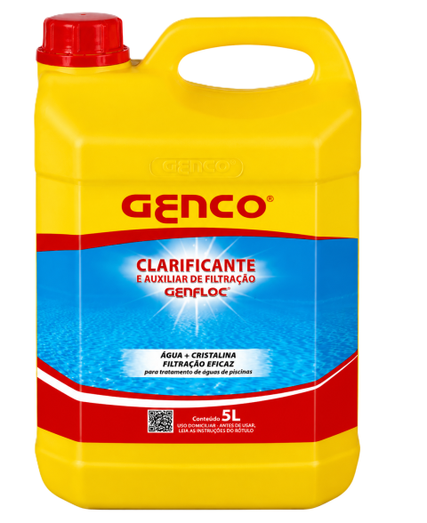 Clarificante Genfloc Genco 5L - loja de produtos para piscina em Cuiabá