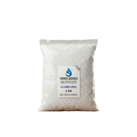 Cloro 65% 2 kg - loja de produtos para piscina em Cuiabá