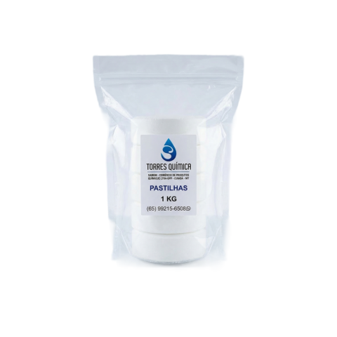 Pastilha Tricloro 1kg (5 un.) - loja de produtos para piscina em Cuiabá
