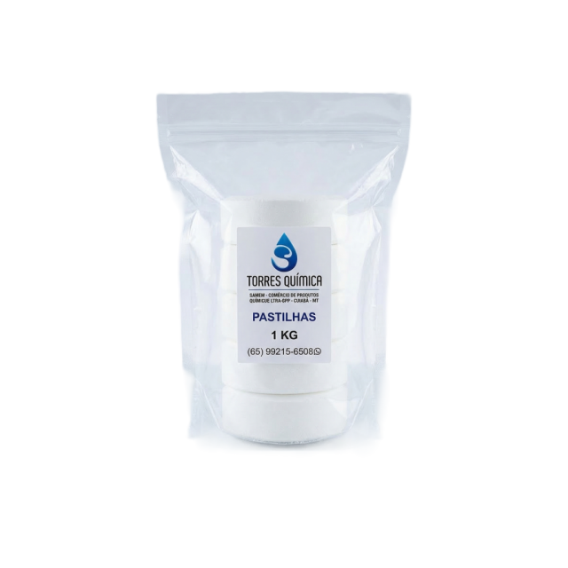 Pastilha Tricloro 1kg (5 un.) para piscina em Cuiabá