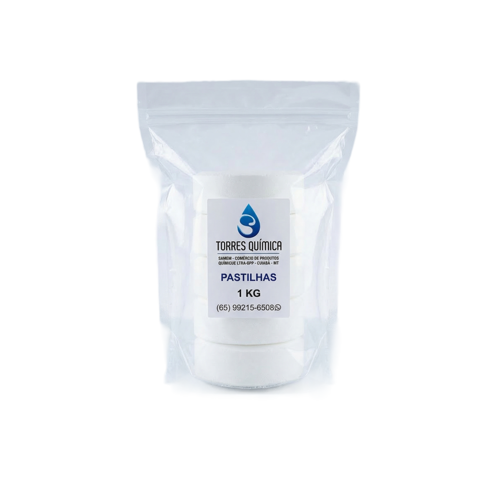 Pastilha tricloro 5 un. - loja de produtos para piscina em Cuiabá
